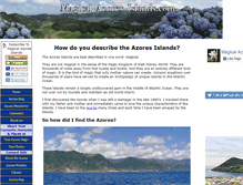 Tablet Screenshot of magical-azores-islands.com